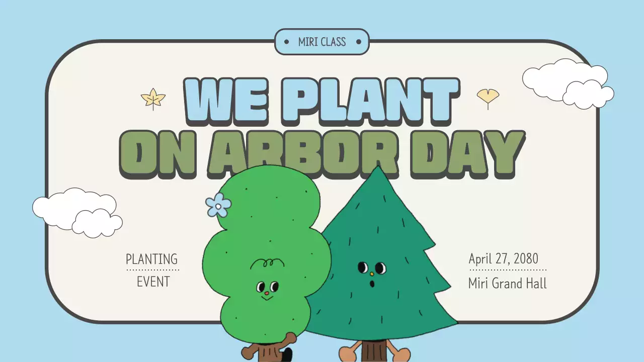 Educational resources for green and light Arbor Day events