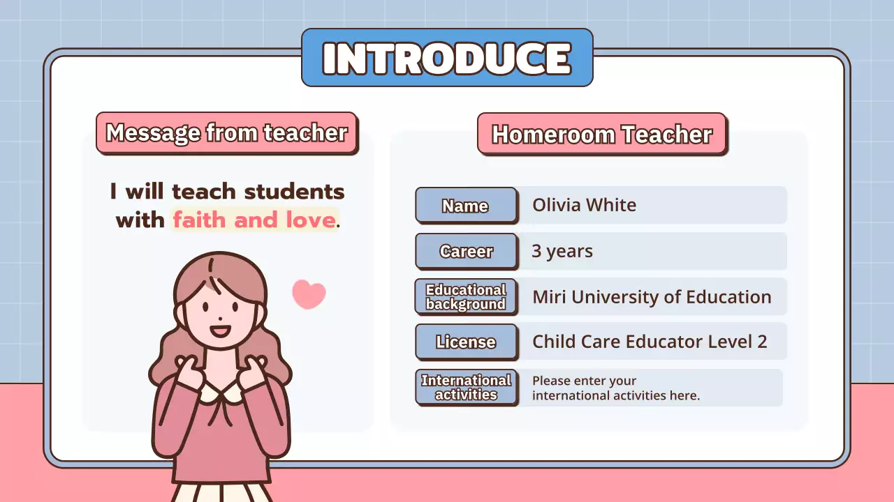Pink Simple School Guide Presentation