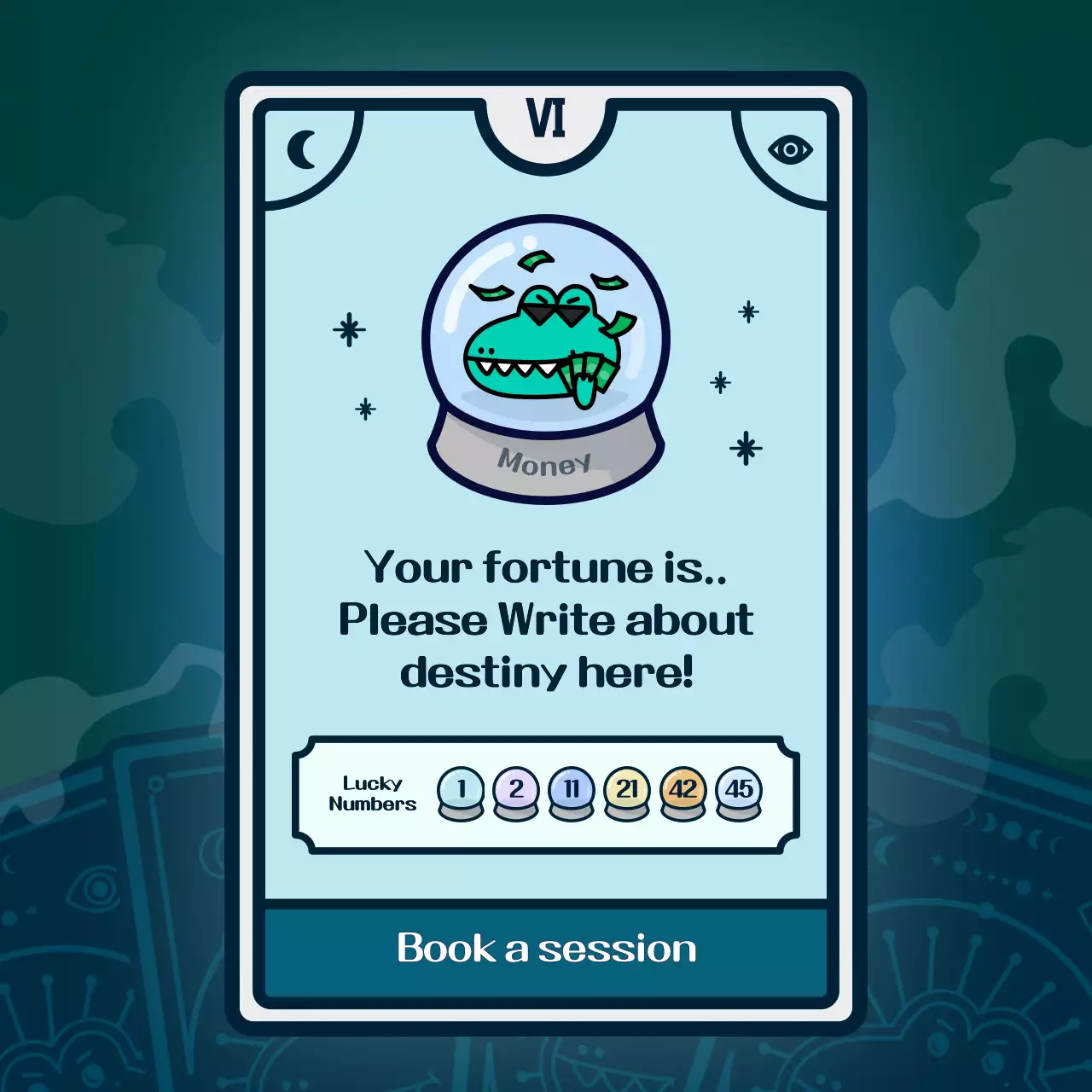 Purple Comic Fortune Guide Instagram Carousel