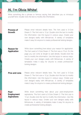 Turquoise clean cover letter