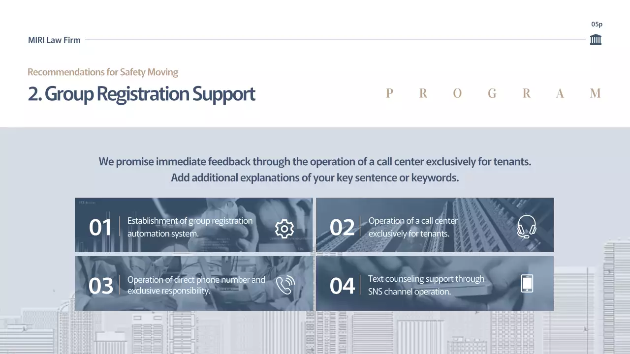 Blue Professional Law Meeting Agenda Presentation