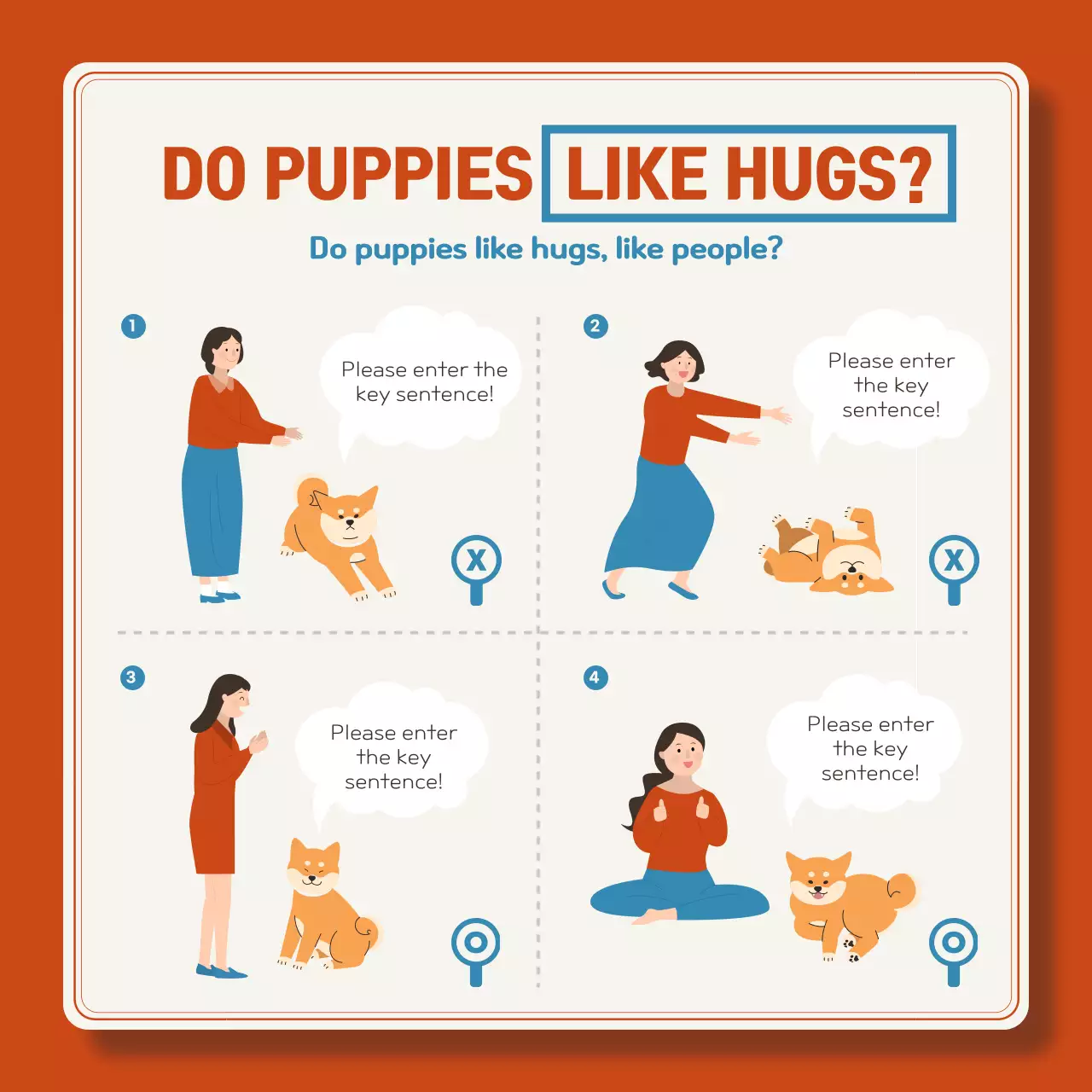 Orange Modern Puppy Guide Instagram Carousel
