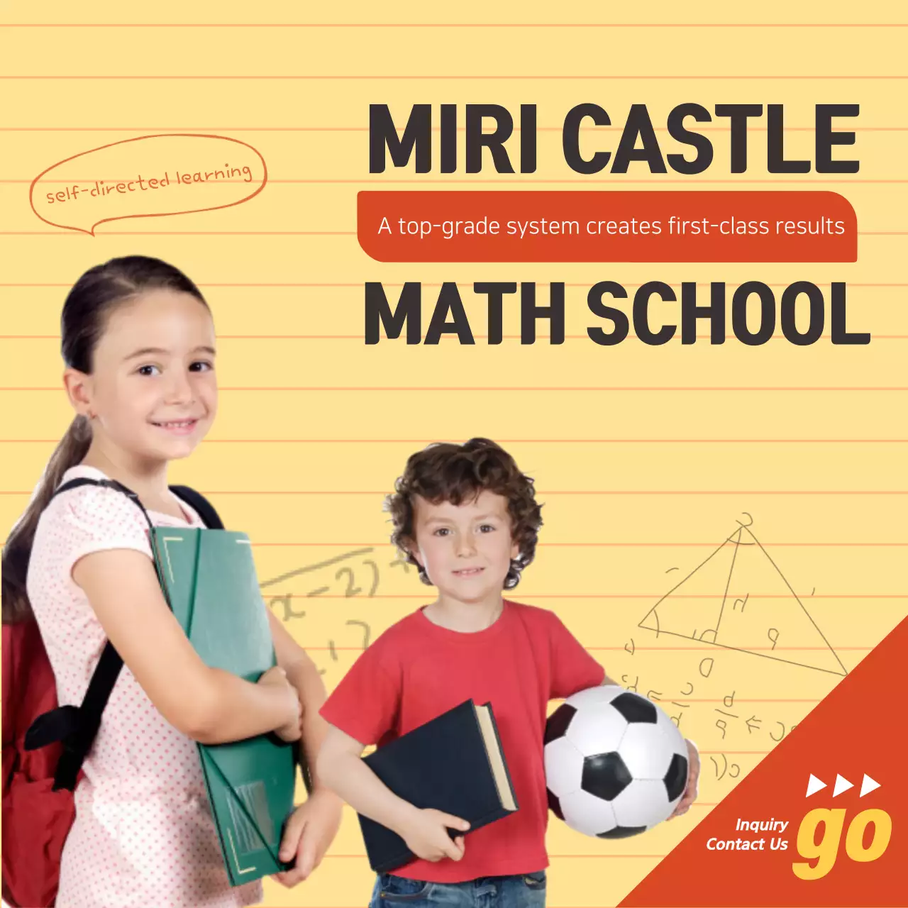 Yellow Modern School Promotion Instagram Post