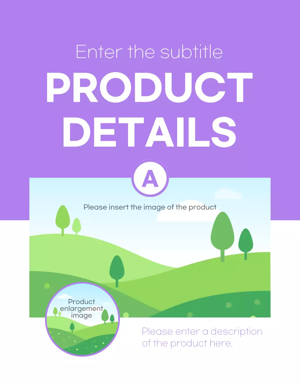 Purple Modern Product Promotion Poster