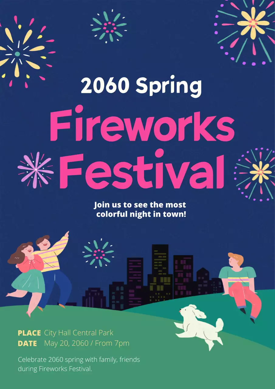 Navy blue illustration illustration theme colorful promotion