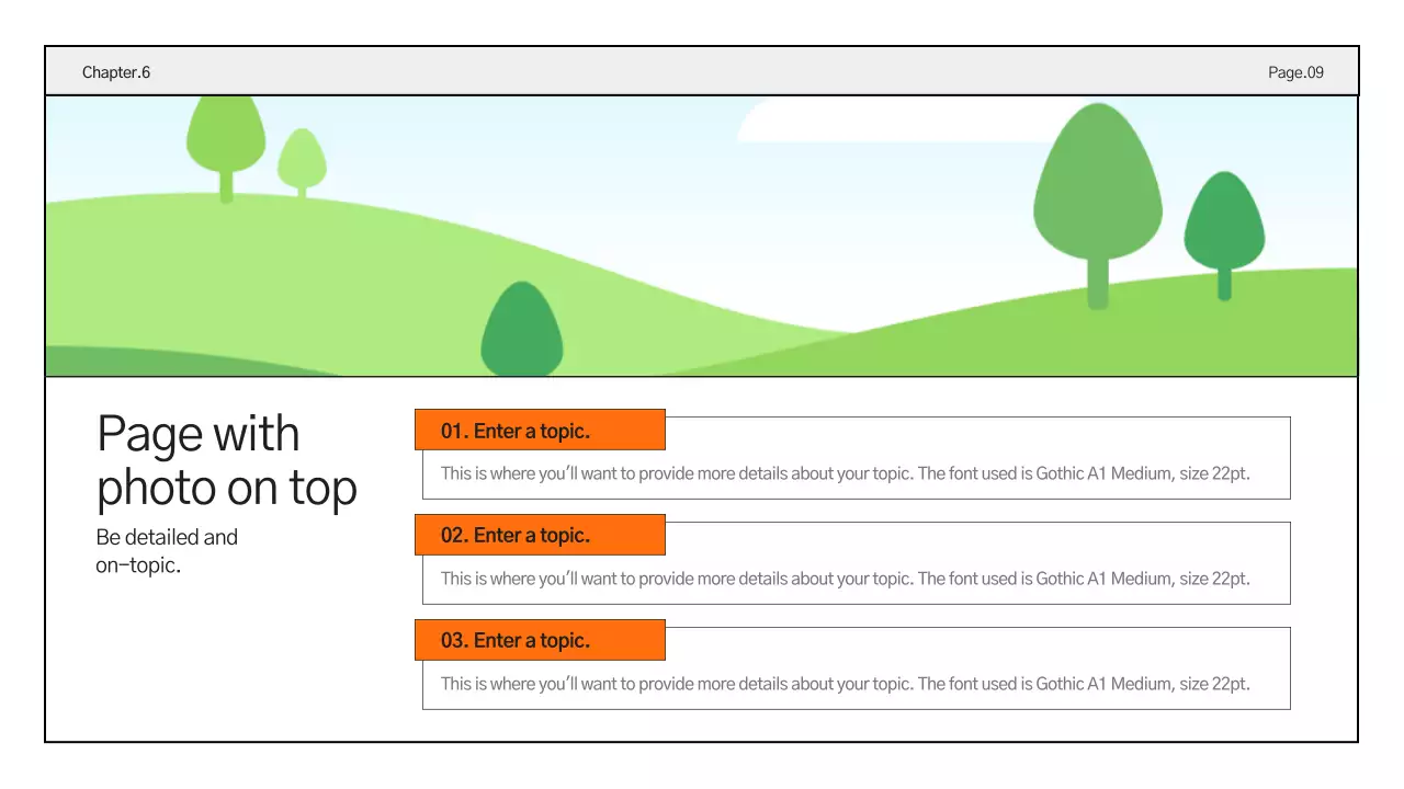 Orange Clean Business Presentation