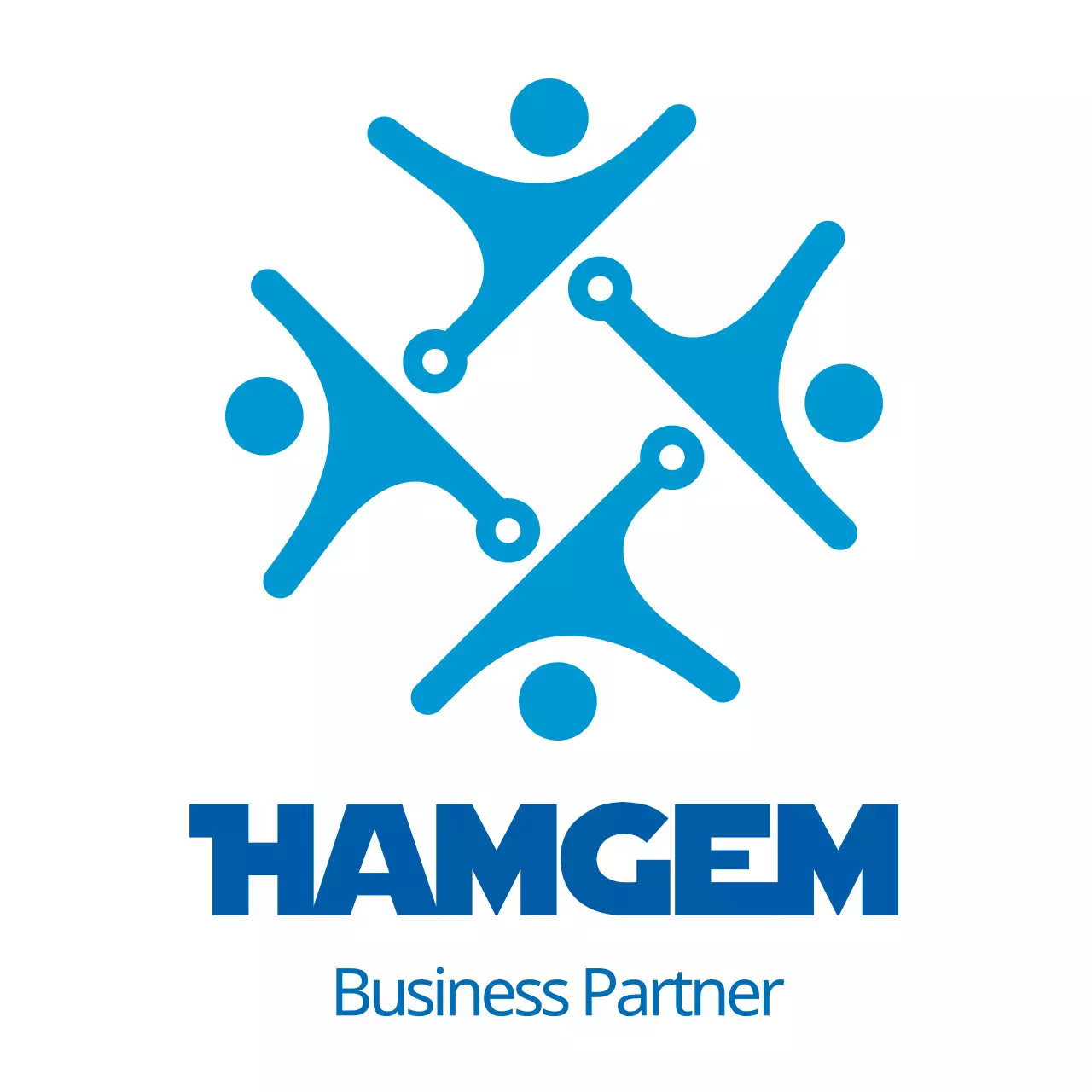 Blue Modern Business Card Logo