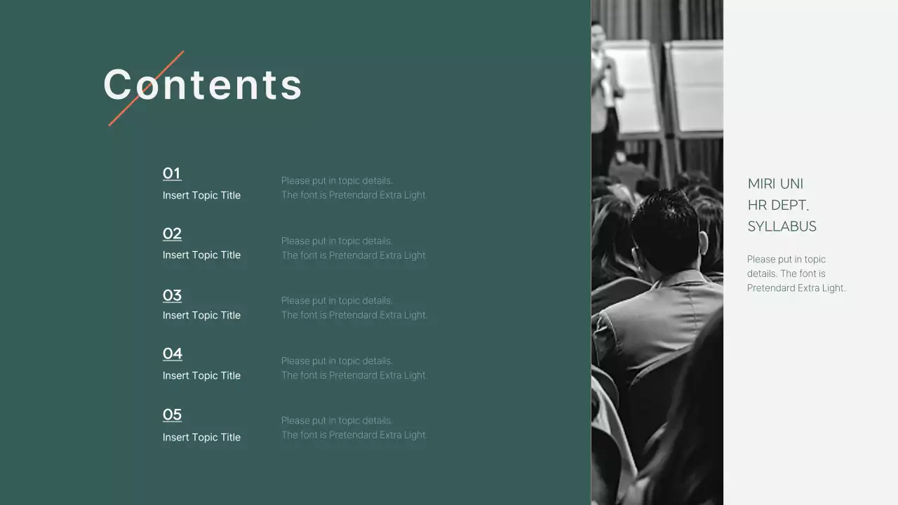 Green Professional Course Syllabus Presentation