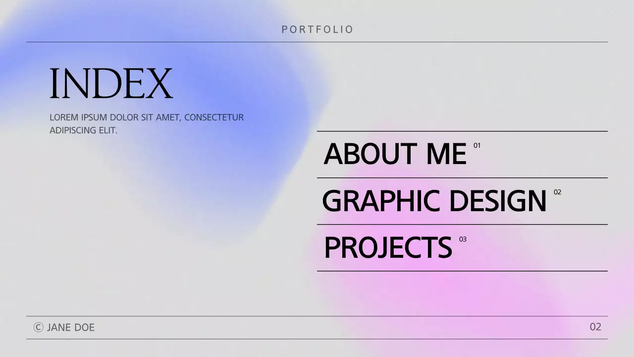 Pastel Minimal Portfolio Design Presentation