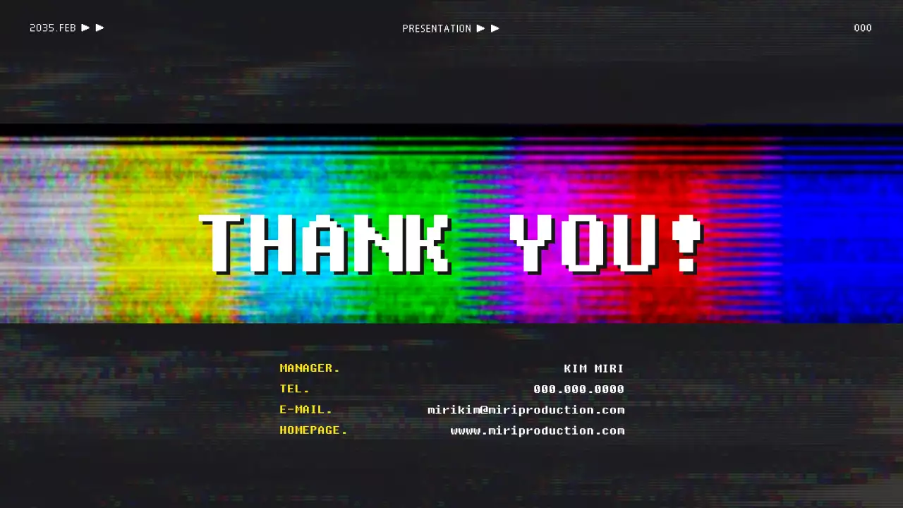 Video proposal for a colorful retro broadcast concept