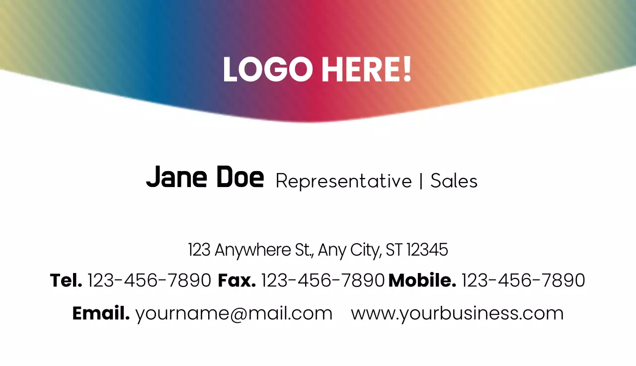 Corporate business cards