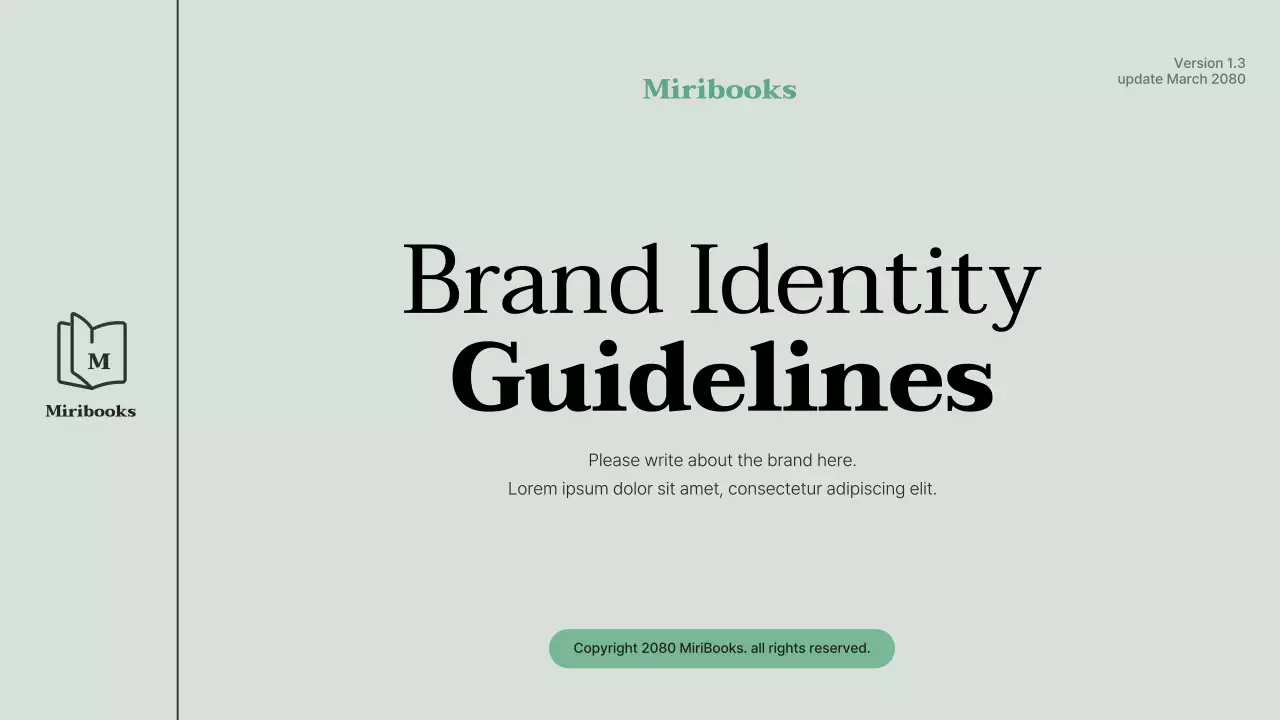Green, clean brand identity guidelines