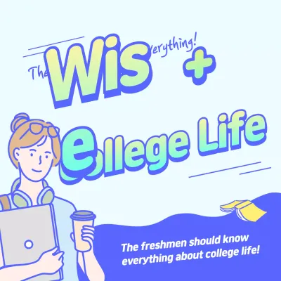 Blue Trendy College Guide Social Media Post