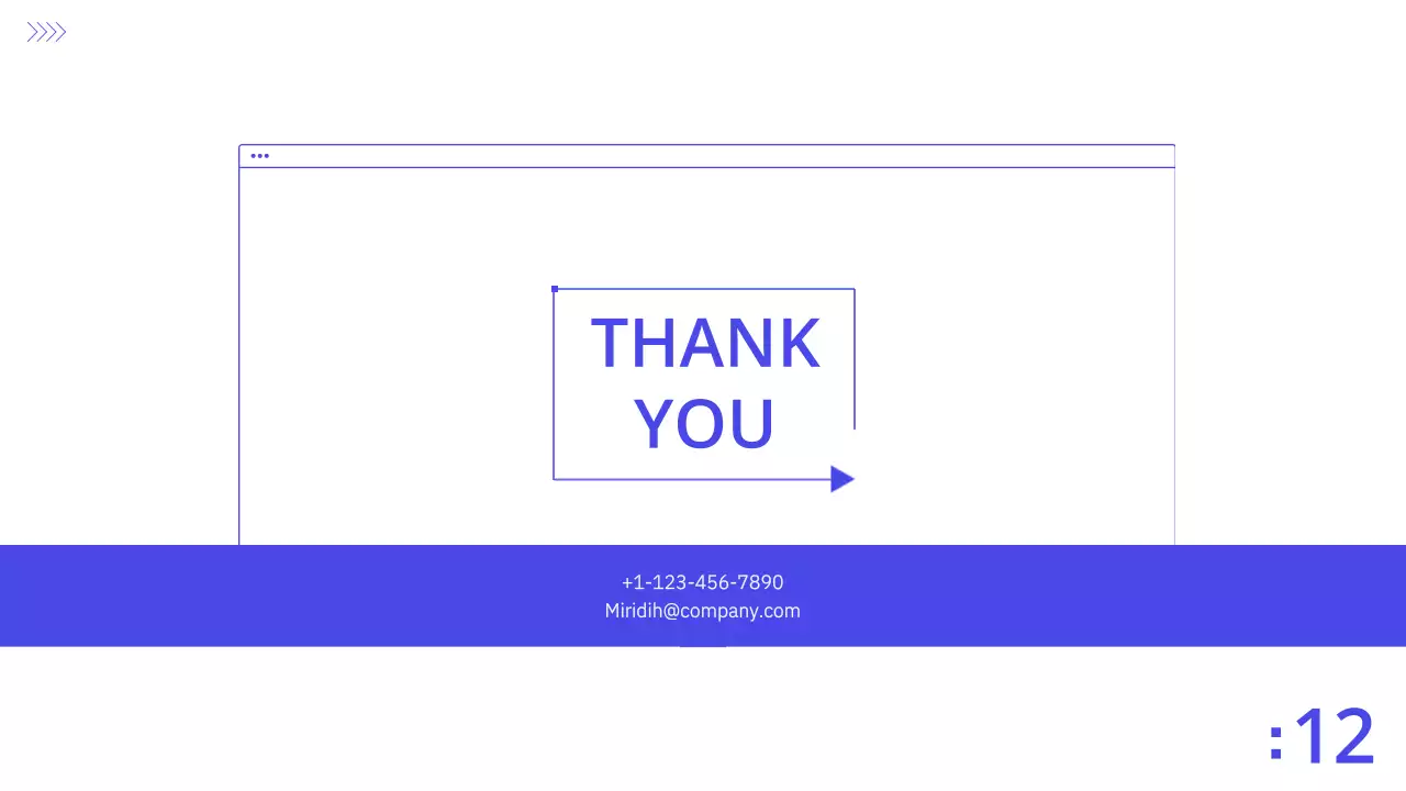 Blue and white clean business plan corporate presentation PPT