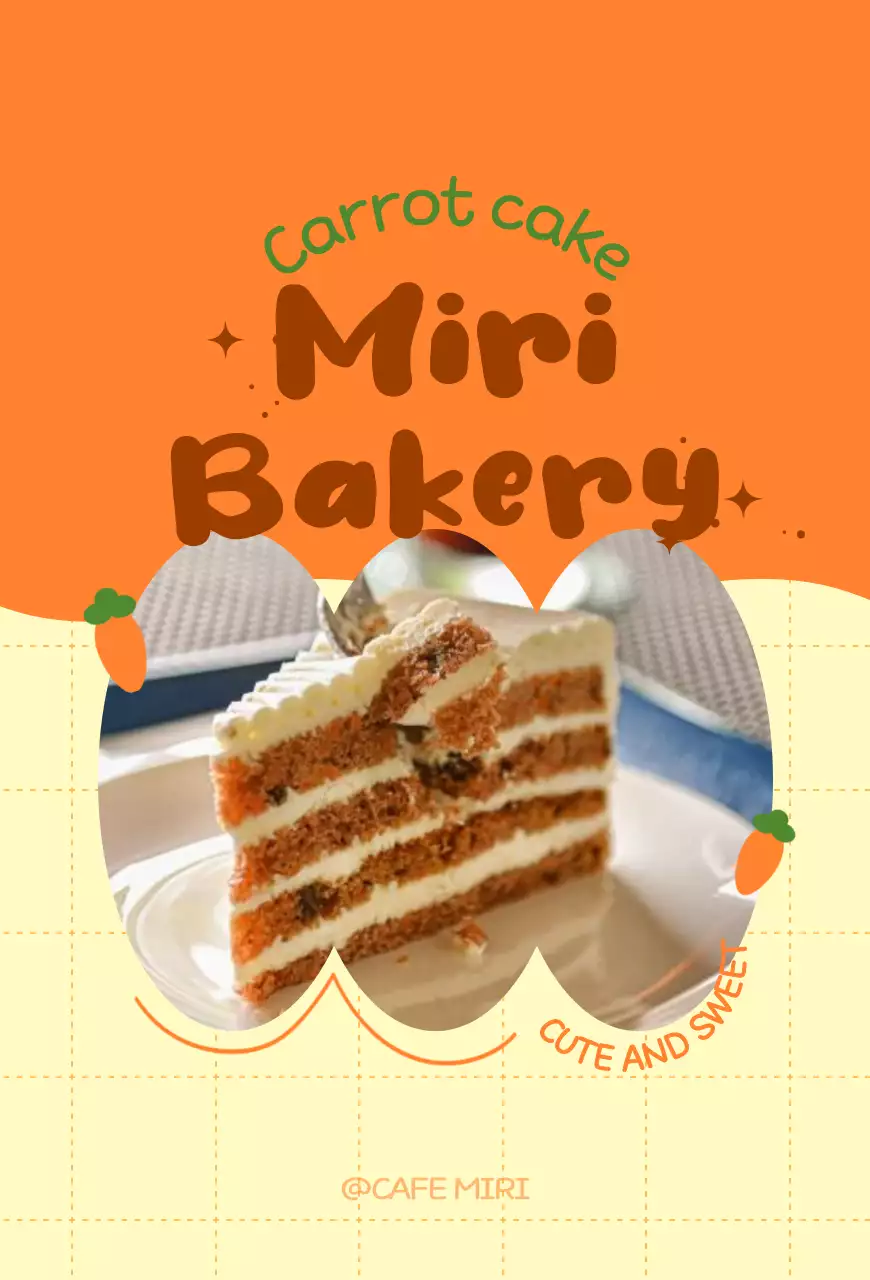 Promova o seu menu com uma bonita moldura cor de laranja