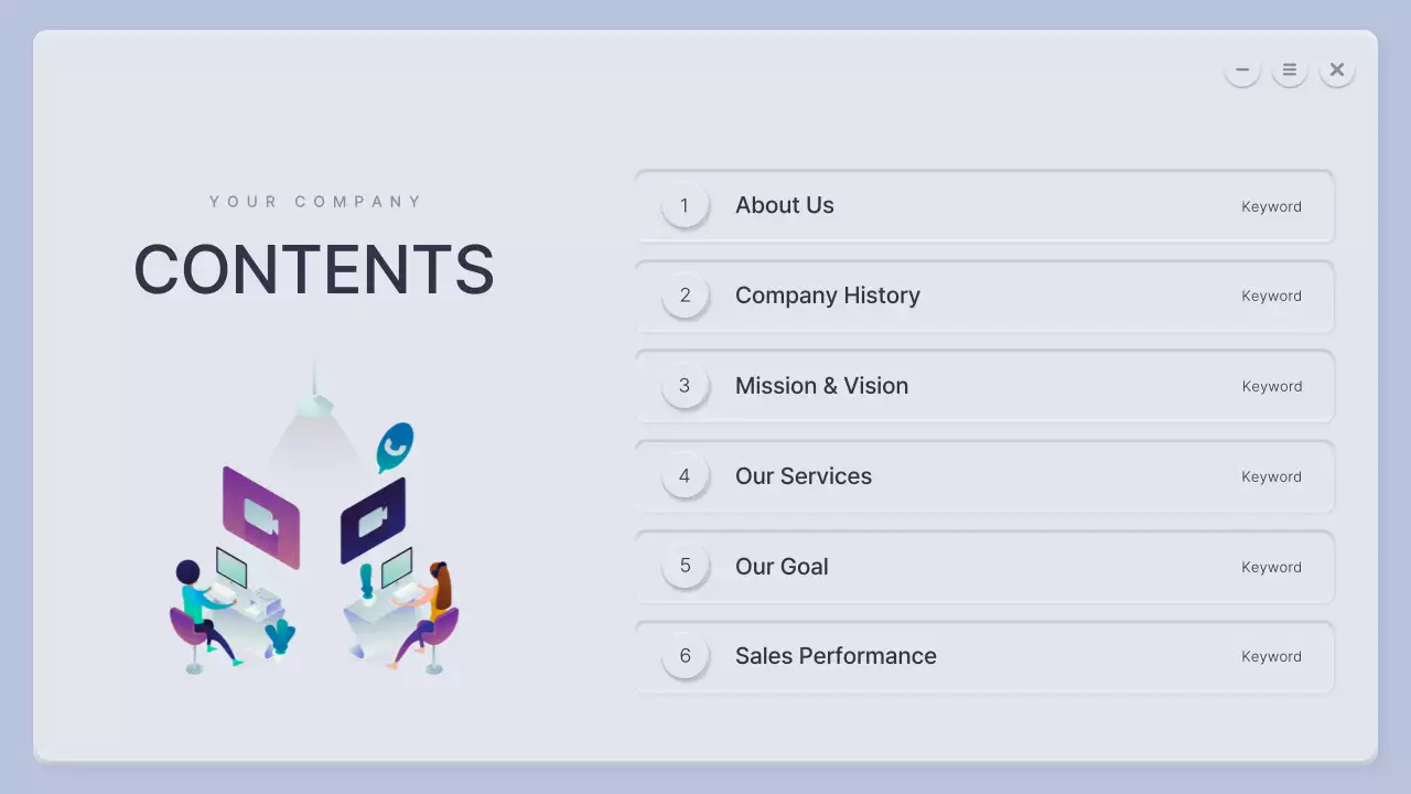 Presentasi Bisnis Minimal Abu-abu