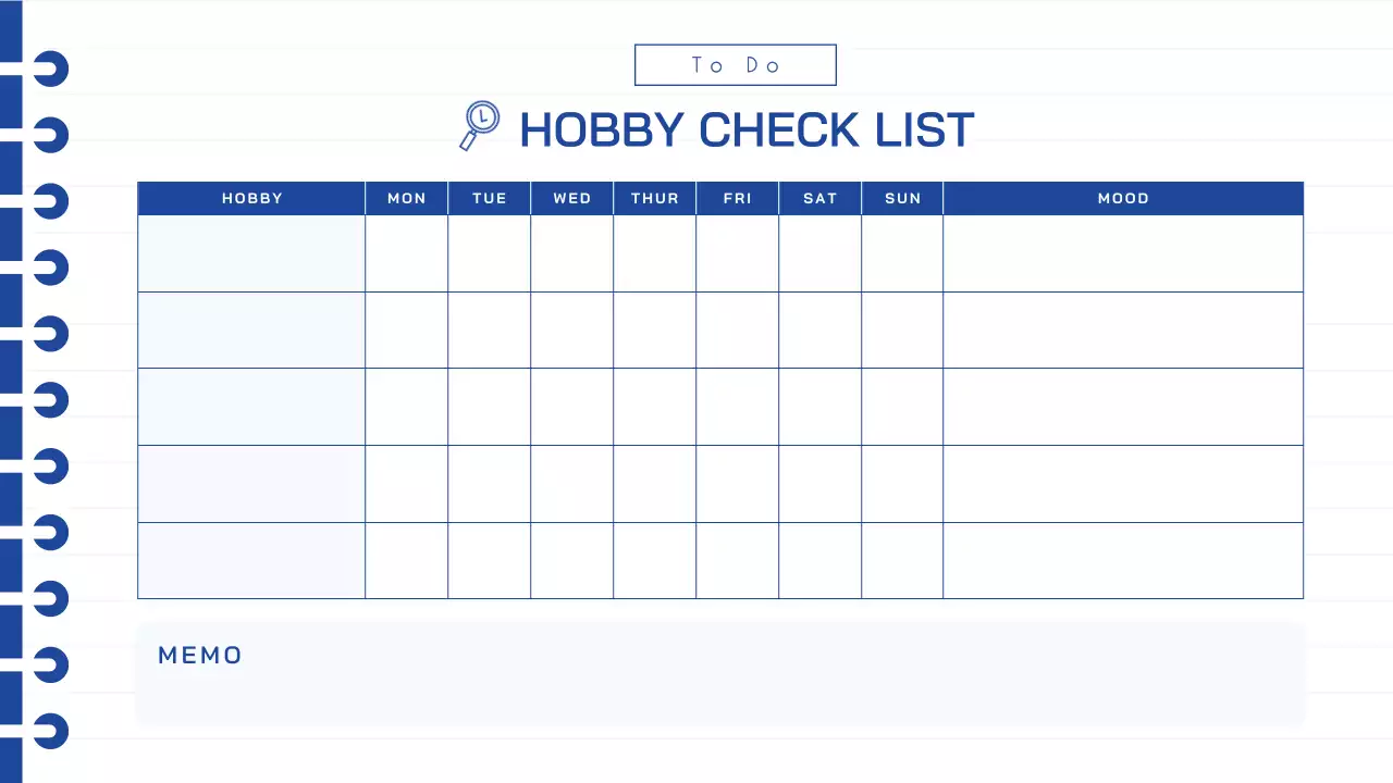 Orange and Blue Diary My Hobby Diary