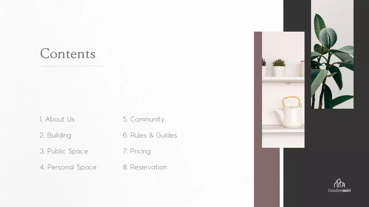 White Modern Co-Housing Proposal Presentation