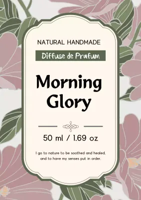 Green Vintage Perfume Label Poster