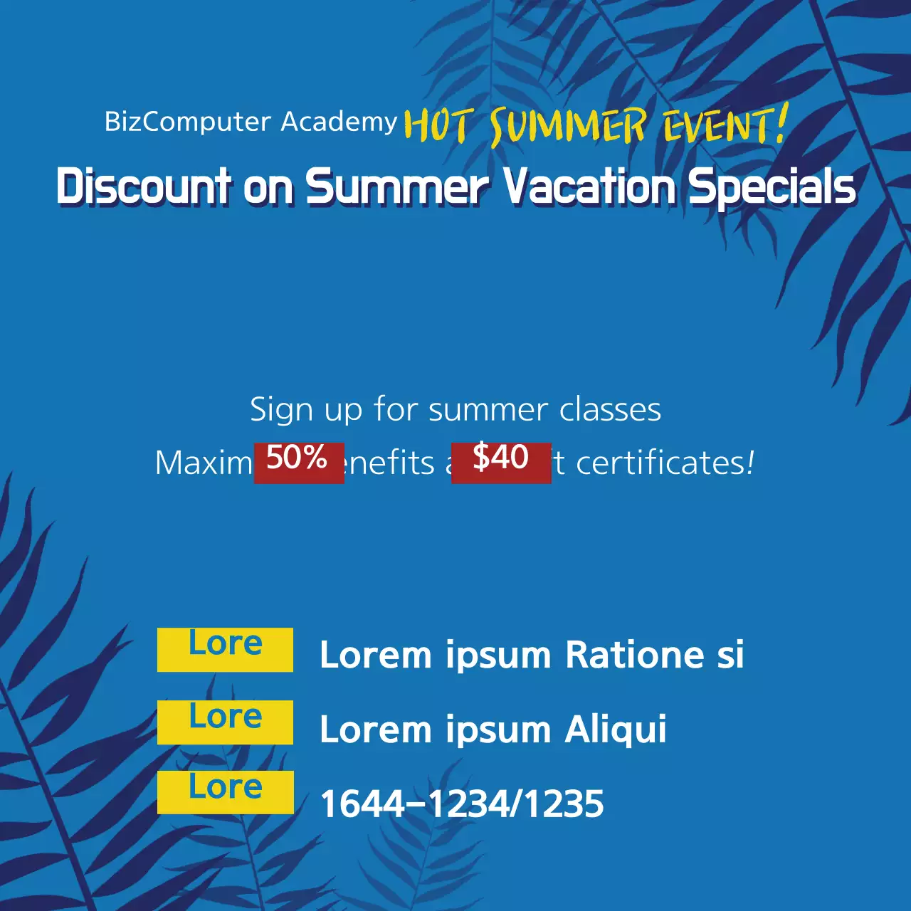 Bài giảng đặc biệt về kỳ nghỉ