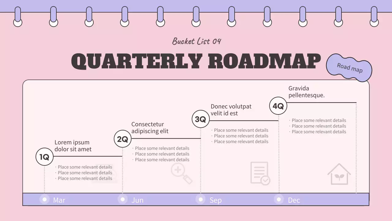 Cute Pink and Purple Noteconcept's Bucket List