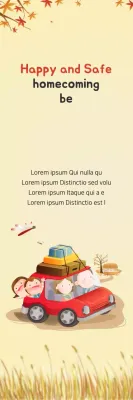 Banner de cartão de boas-vindas simples vermelho