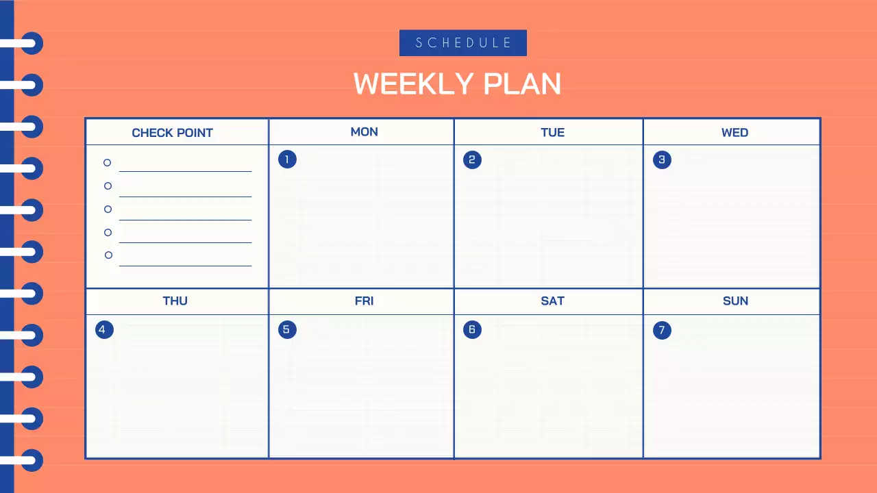 Orange and Blue Diary My Hobby Diary