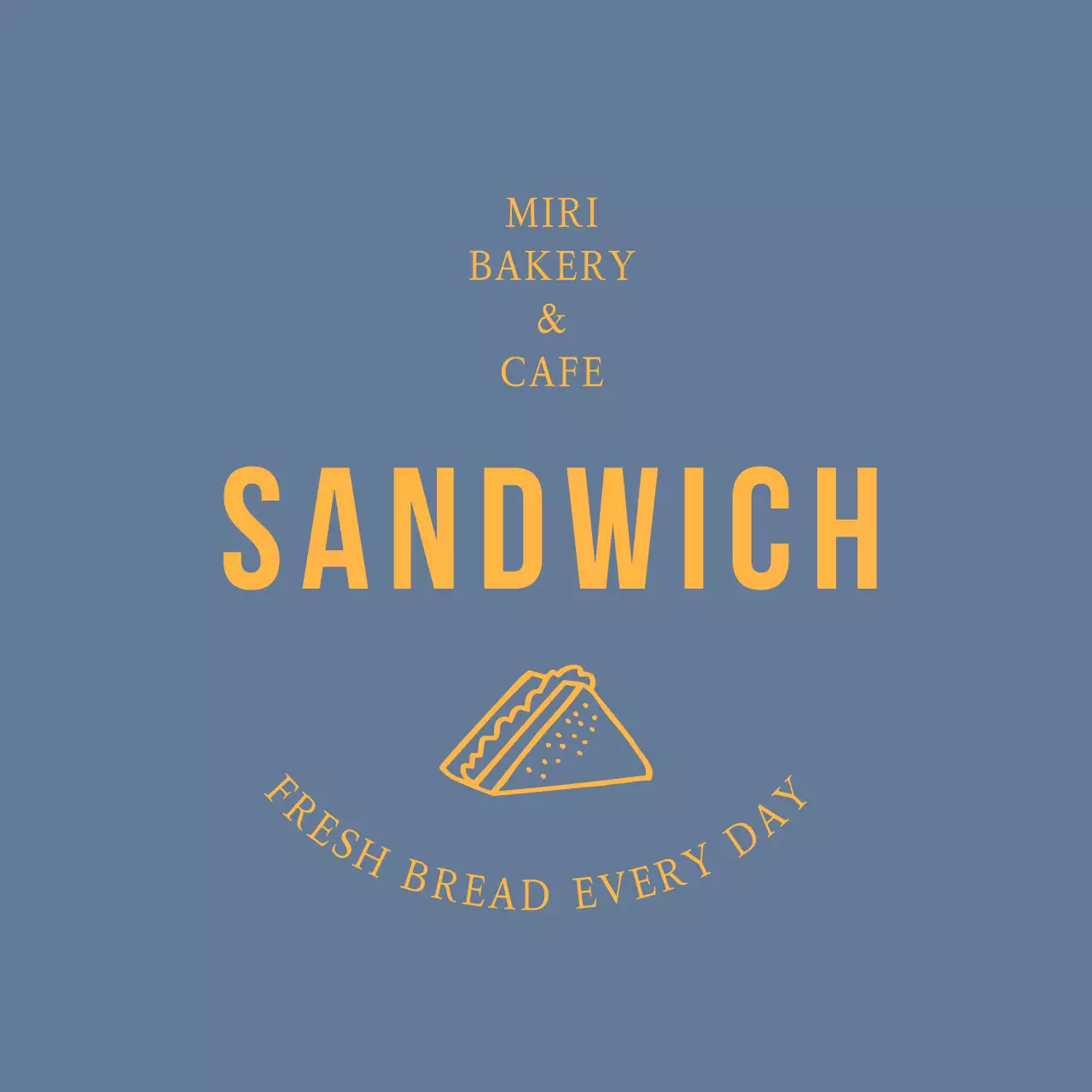 Blue Simple Sandwich Advertisement Instagram Post