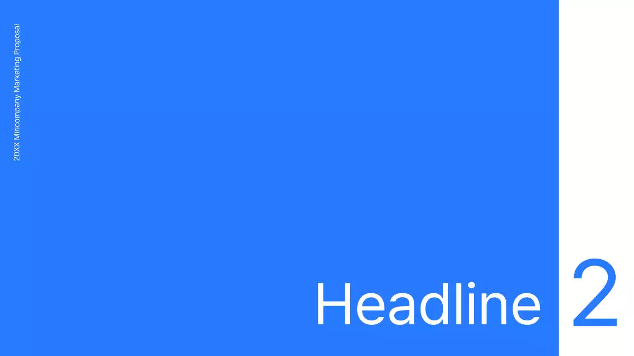 Business concept kit with blue, minimalist and simple lines