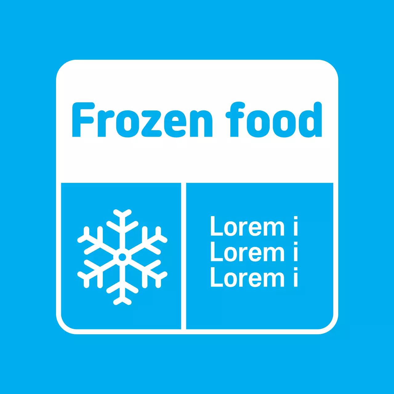 Frozen Food Stickers