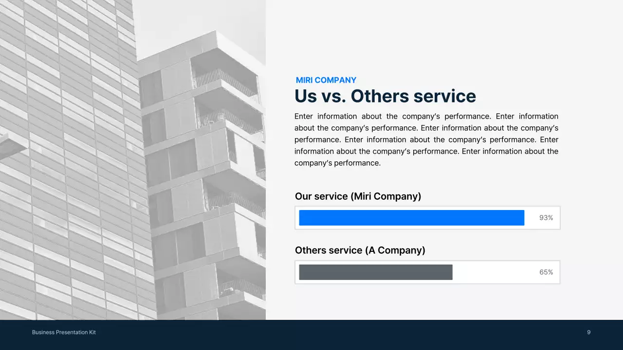 Simple business materials in blue and gray