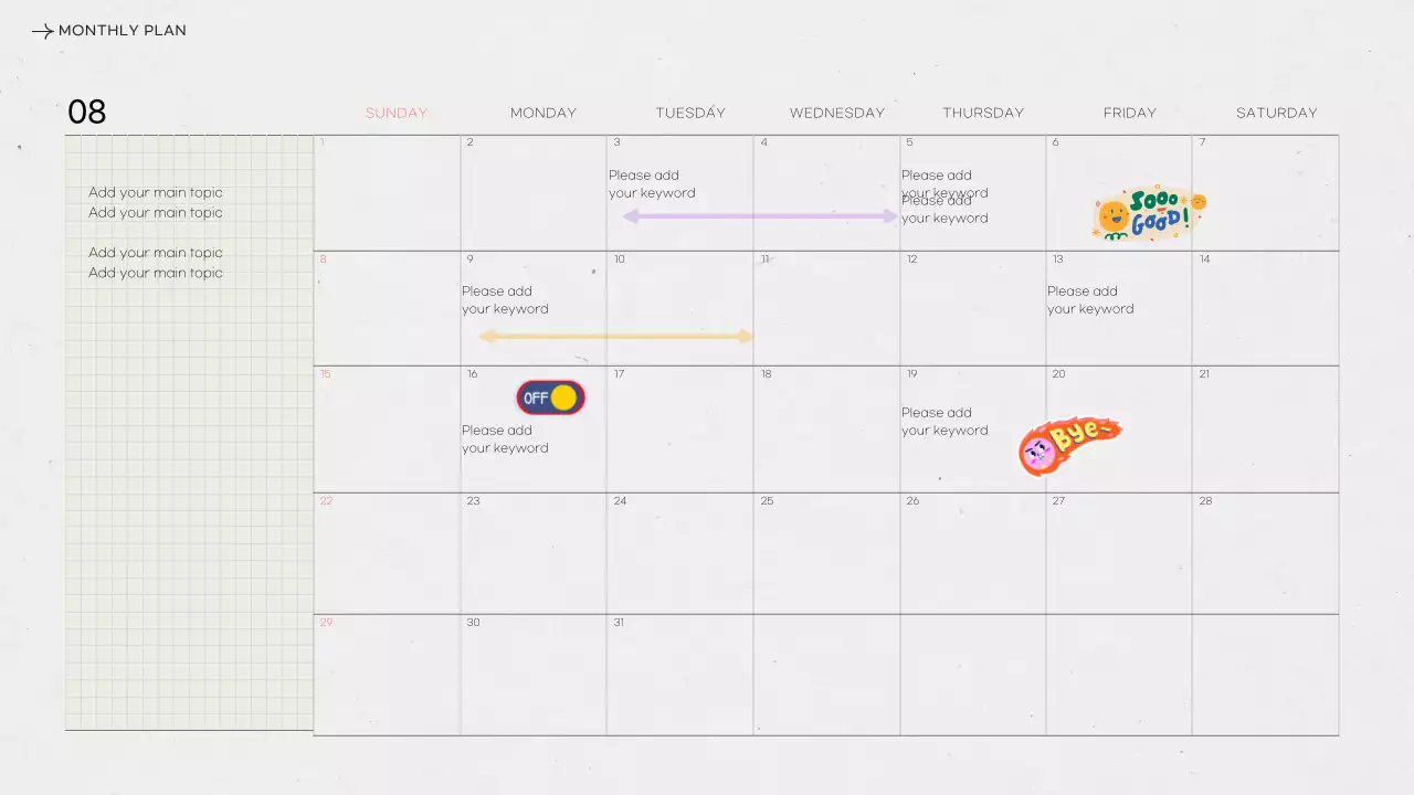 Grey Minimal Work Planner Presentation