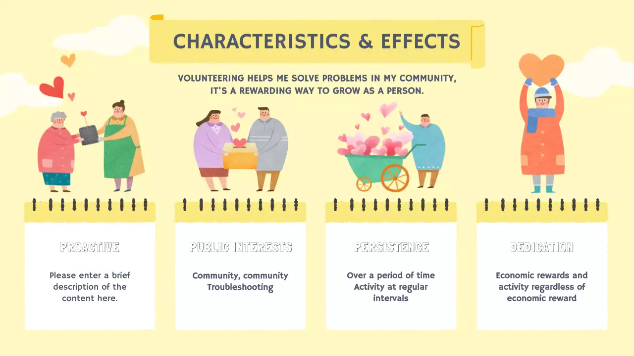 Yellow Simple Volunteer Training Guide Presentation