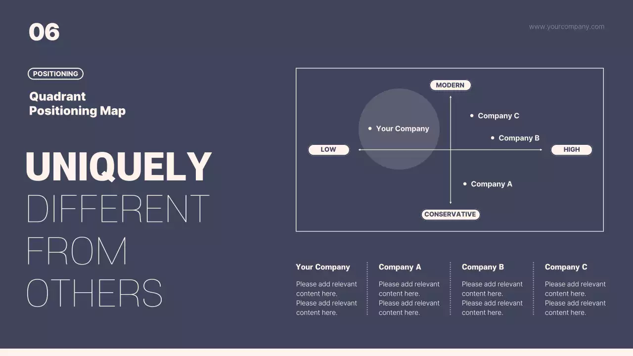 남색과 베이지색의 심플한 비즈니스 제안서