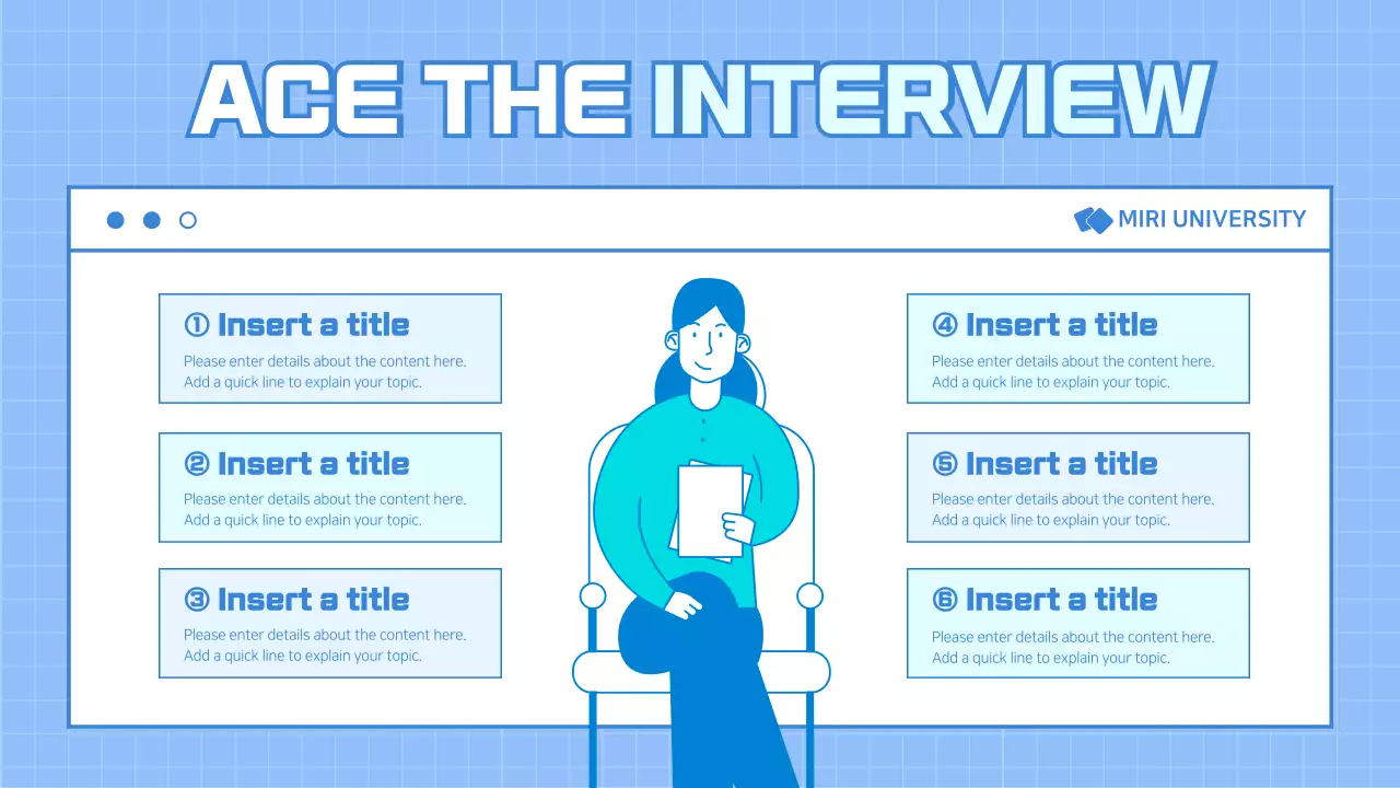 Blue Modern Career Guide Presentation