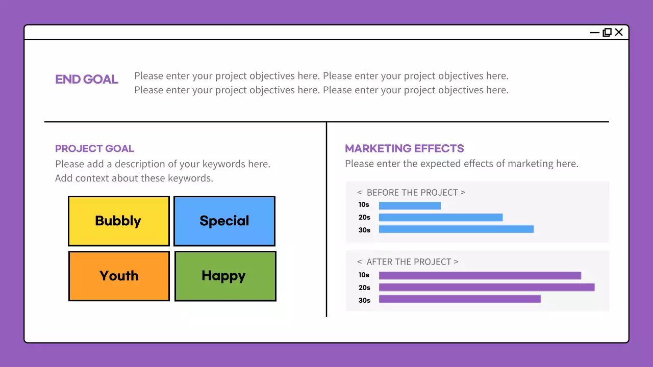 Portfolio of colorful computer screen concepts