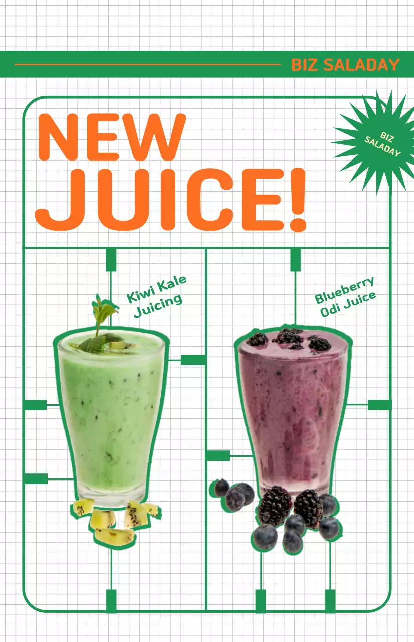 Promover uma ementa de café com saladas de aspeto fresco com uma bandeira