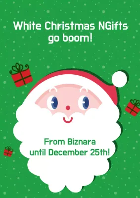 Green Traditional Christmas Promotion Poster