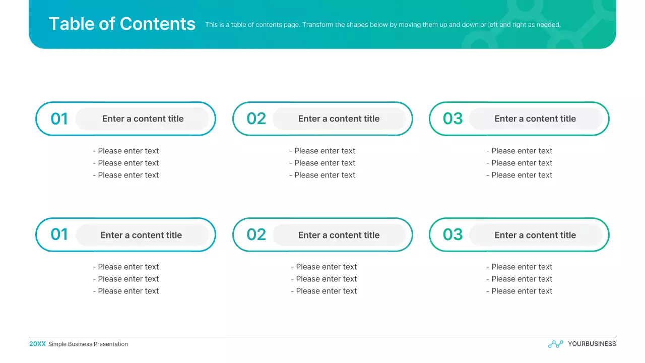 Teal Modern Business Presentation