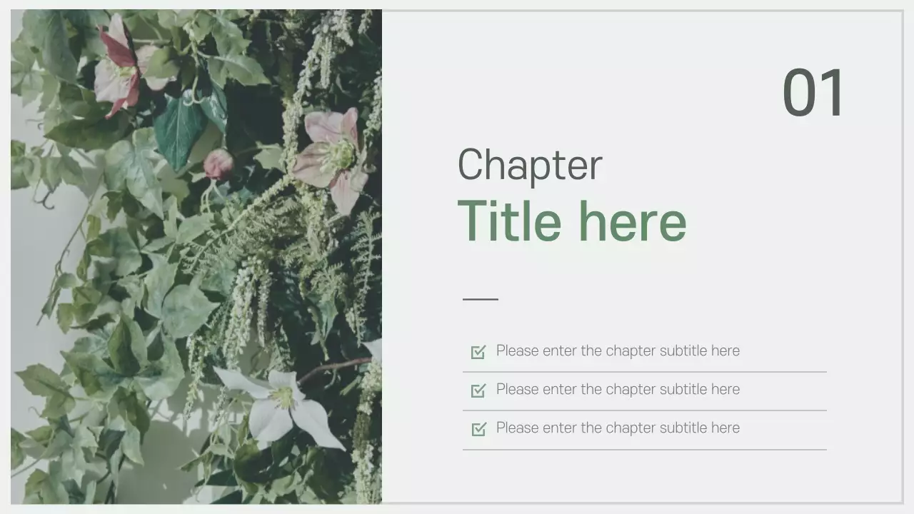 Green Minimal Nature Presentation