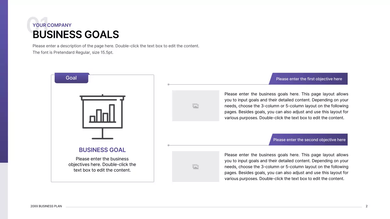 Purple Modern Business Plan Presentation