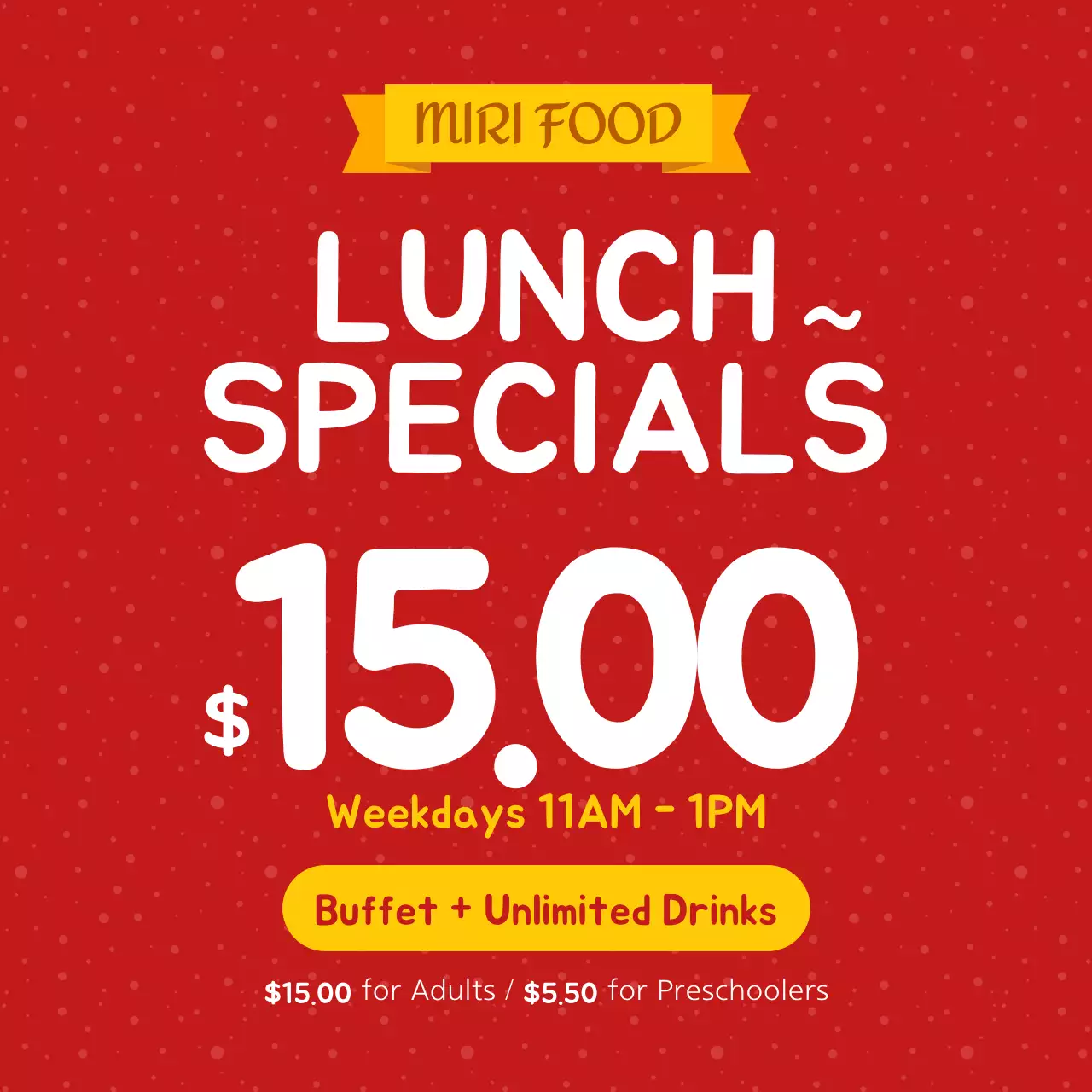 Postagem de promoção do Red Simple Lunch no Instagram