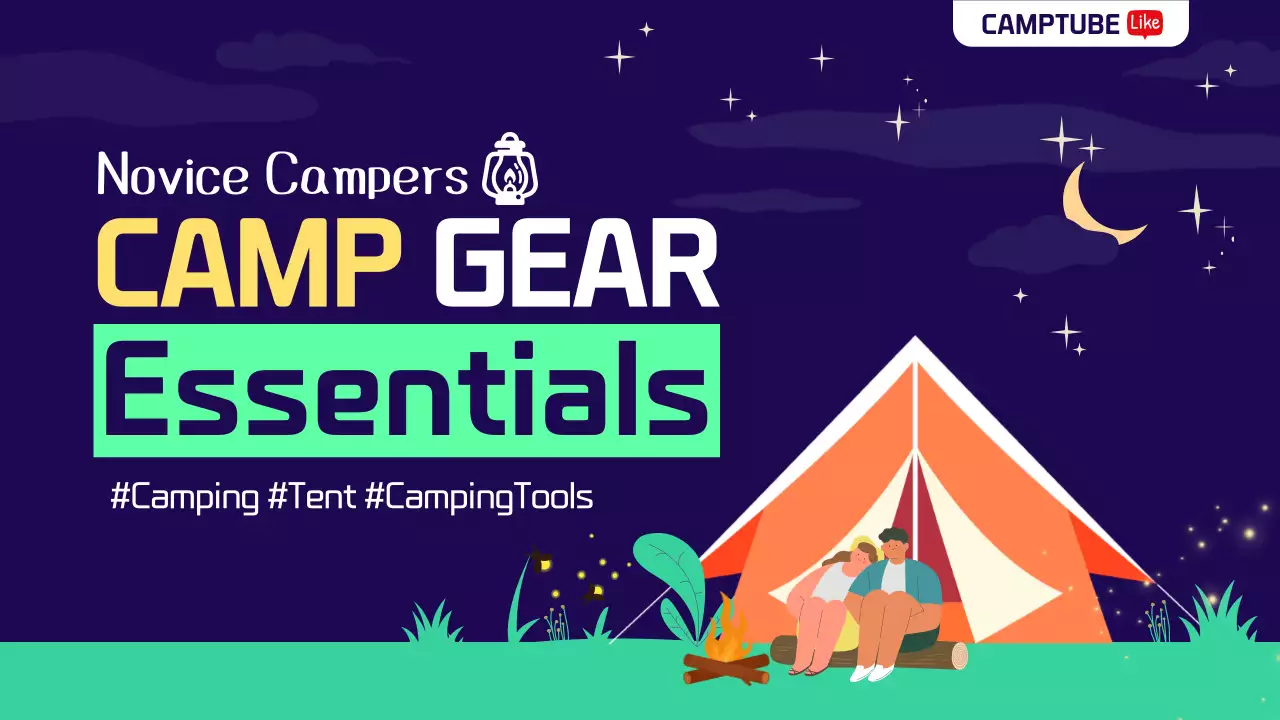 Navy Modern Camping Promotion YouTube Thumbnail