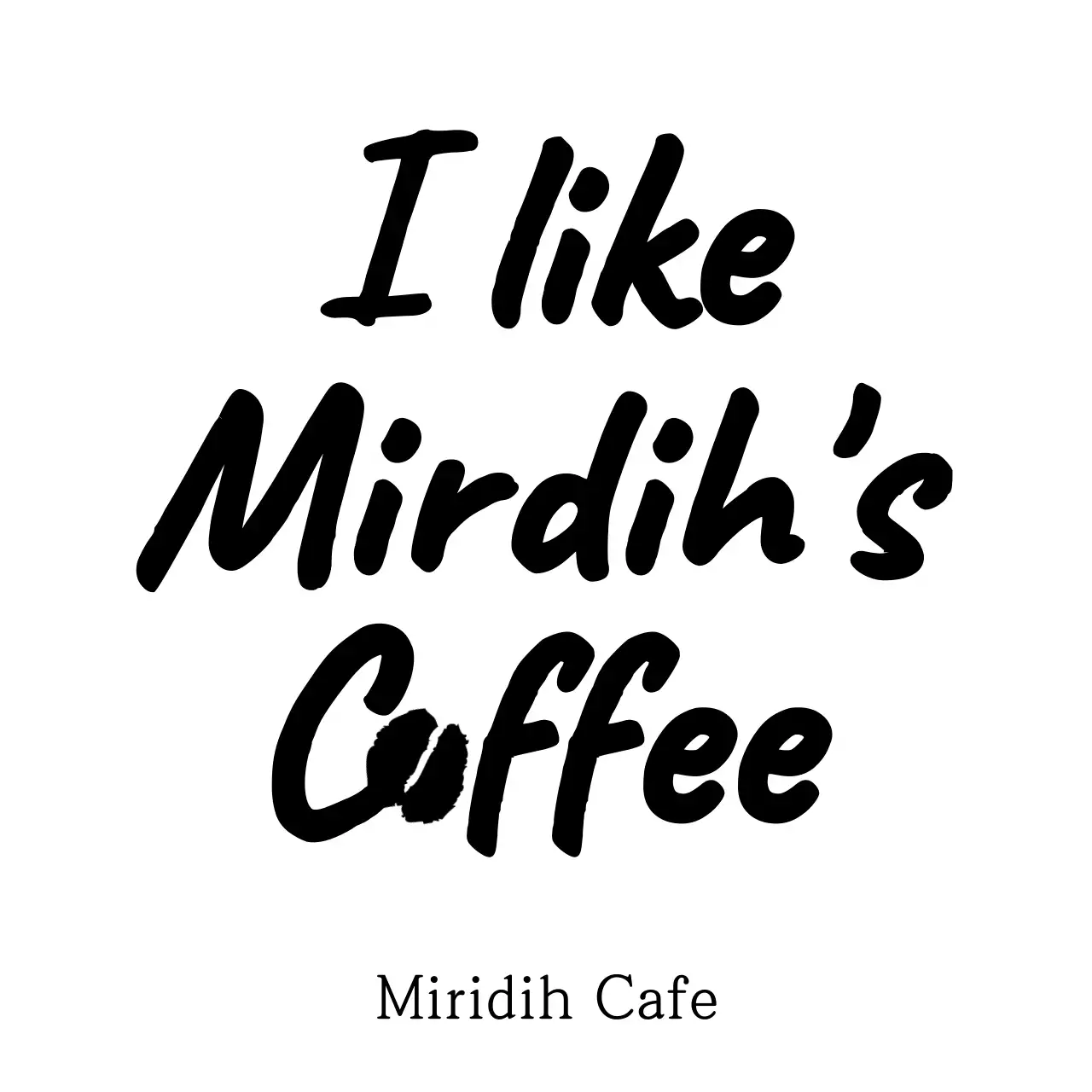 Black, emotional, and clean text copy layout style cafe