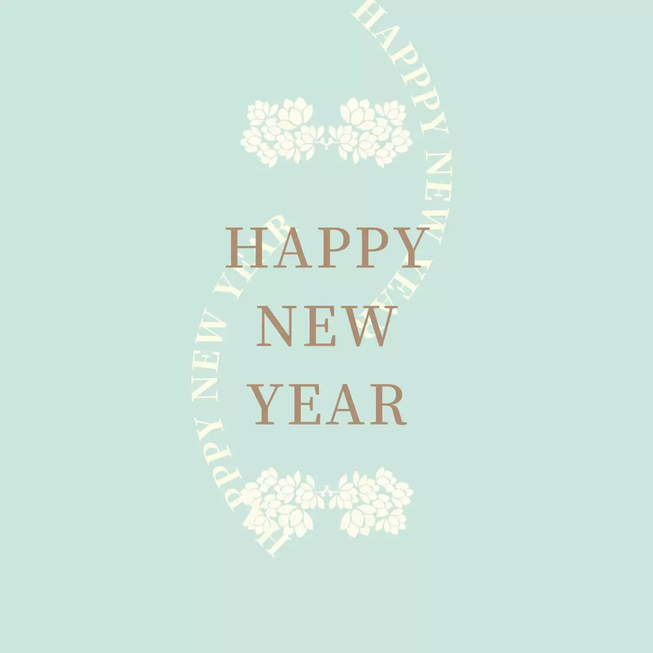 Label hadiah tradisional bergambar biru