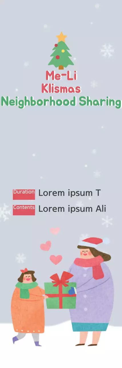 Banner de anúncio de Natal simples cinza