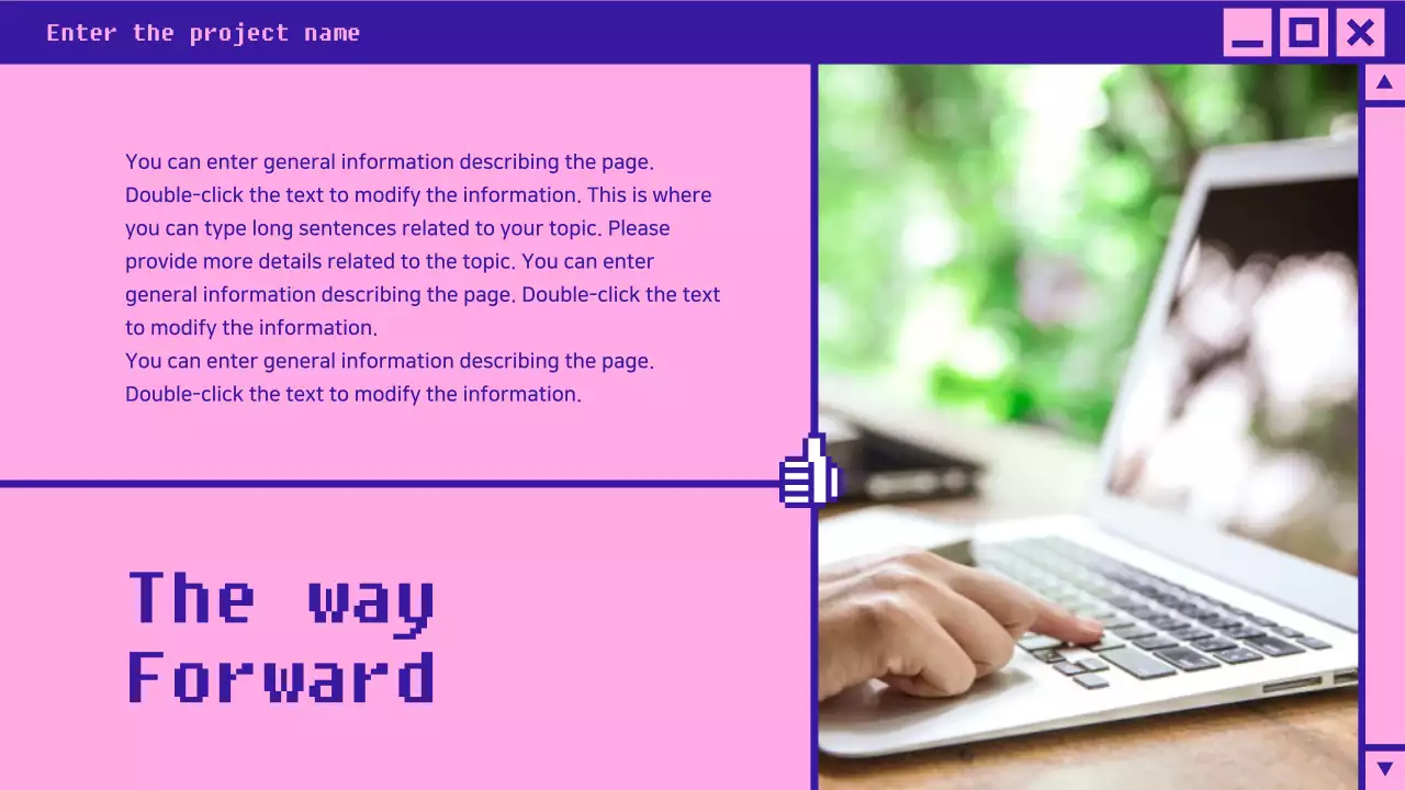 Blue Retro Internet Presentation