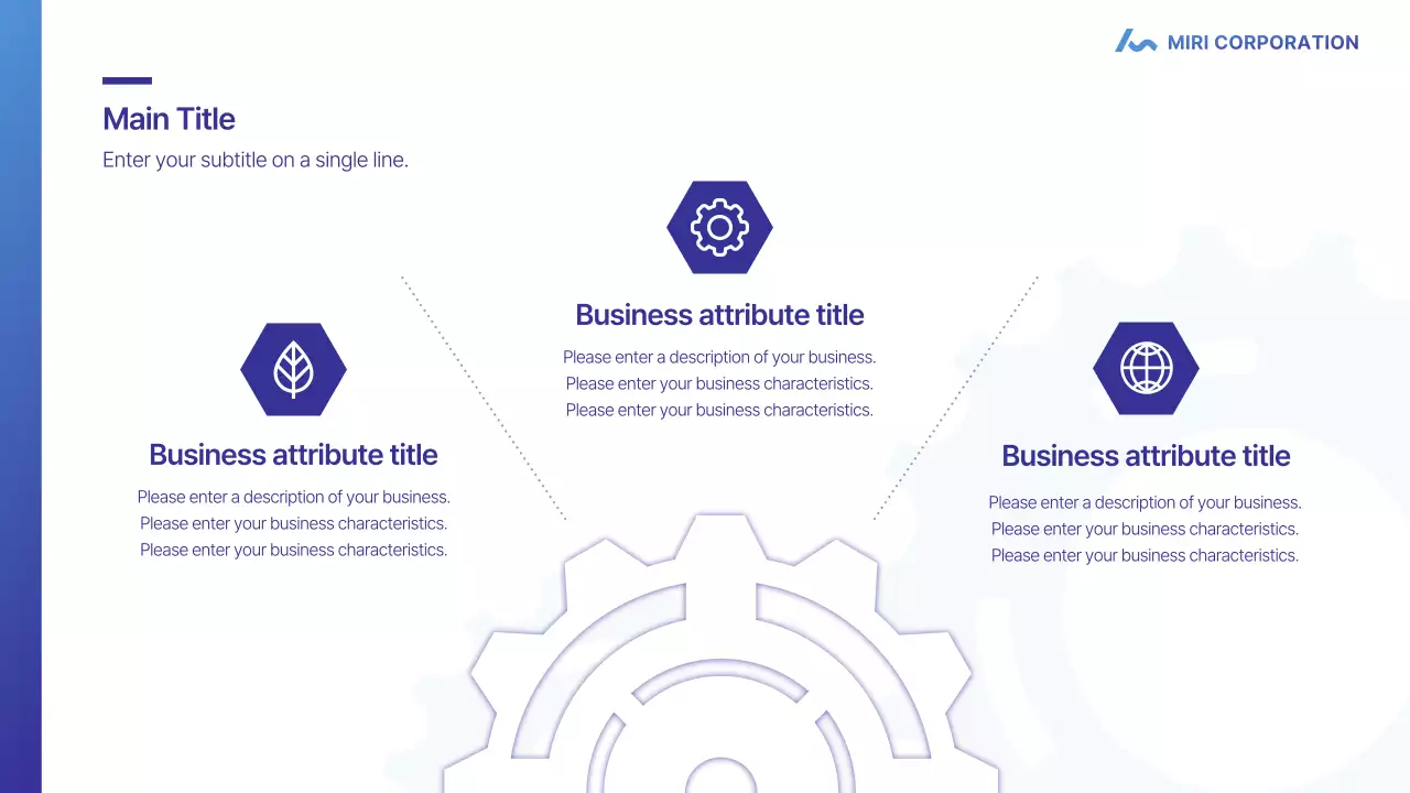 블루 프로페셔널 비즈니스 프레젠테이션