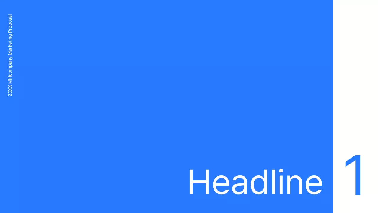 Business concept kit with blue, minimalist and simple lines