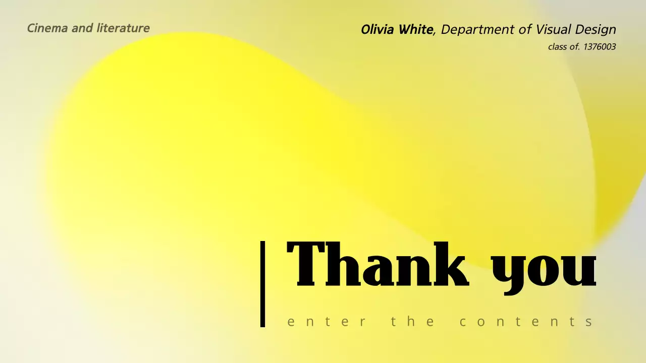 Yellow Modern Cinema Presentation